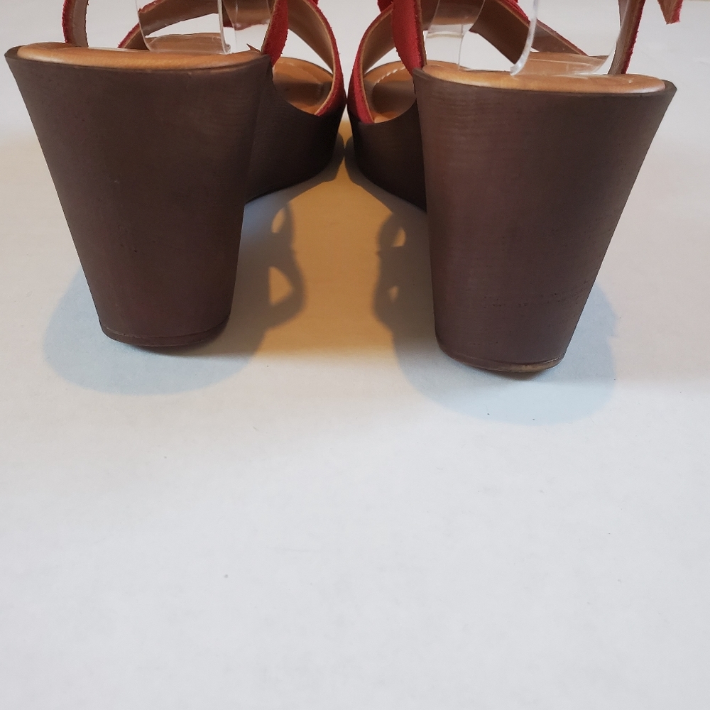 Mariella Suede Sandal Wedges - Picture 3 of 6